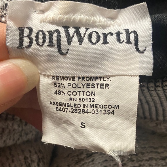 90s BonWorth Gray Cat Sweater - Picture 7 of 8